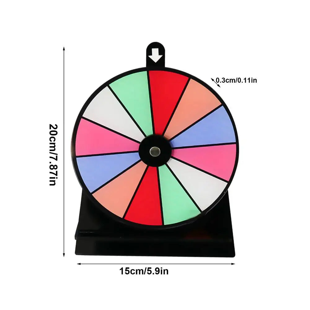 Spin Wheel for Prizes 20cm Lottery Activity Turntable Draw Spining Prize Lucky Wheel of Fortune Game Color Dry Erase Zpaxo 01 China Mainland