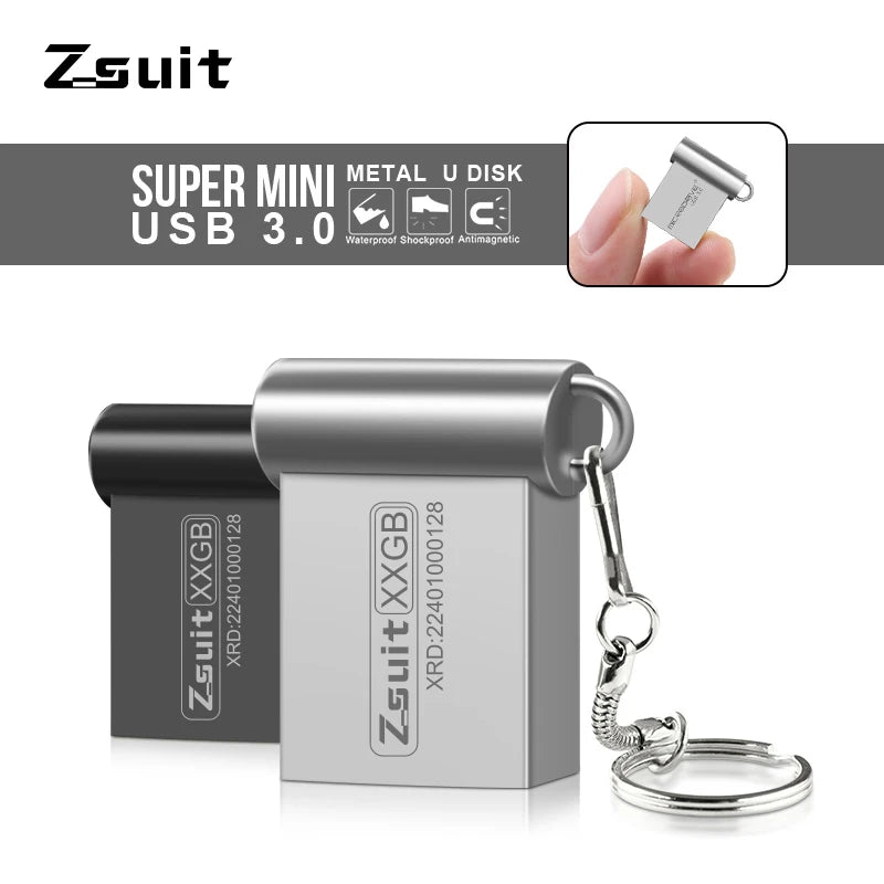 USB Flash Drive High Speed 3.0 Mini Flash Pendrive 128GB 64GB 32GB 16GB Cle USB 3.0 Stick 64GB 128GB USB Storage Key USB Devices Zpaxo