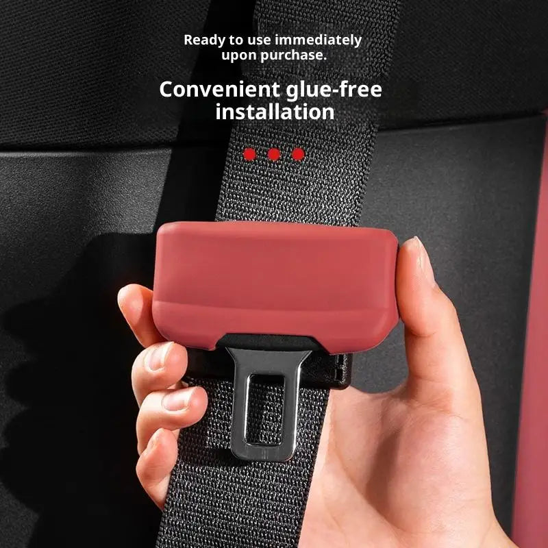 Silicone Car Seatbelt Buckle Cover – Anti-Scratch Guard 1/2 Pcs