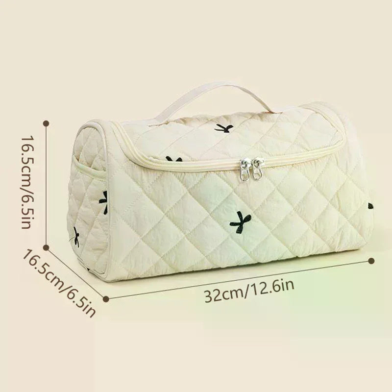 Quilted Travel Case Airwrap Cotton Hair Tools Bag Hangable Storage Zpaxo
