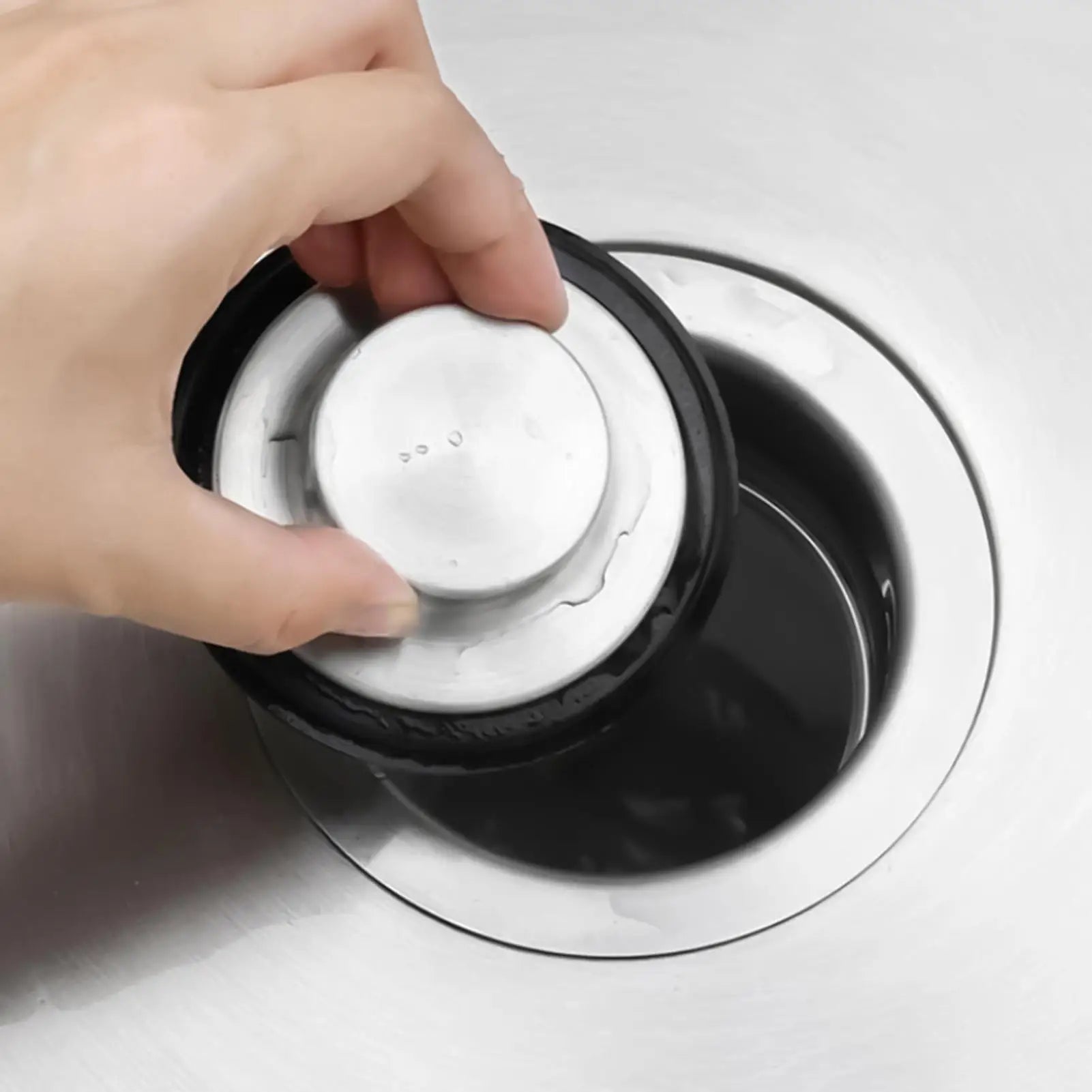 Stainless Steel Sink Drain Stopper Garbage Disposal Plug Seal Cover