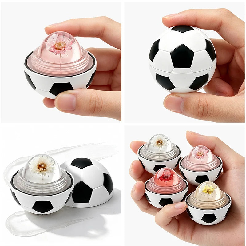 Flower Football Color Change Lipstick Non-Stick Cup Jelly Moisturizing Hydrating Lip Balm Durable Waterproof Lipstick Makeup Zpaxo