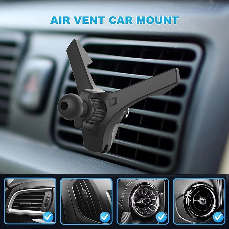 360 Rotation Car Air Vent Clip Ball Head Phone Holder Universal Zpaxo