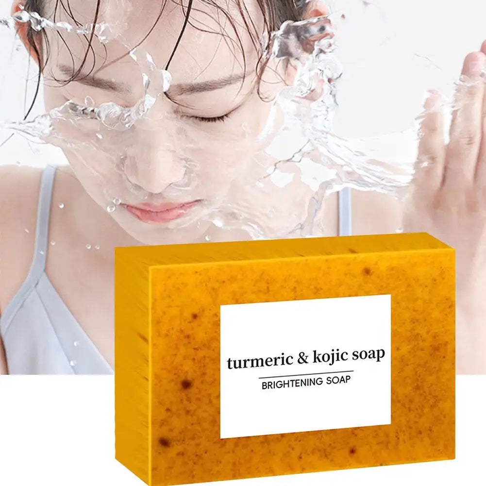 Turmeric Kojic Acid Soap – Lemon, Goat's Milk & Dark Spot Fade Brightening Bar Soap Zpaxo