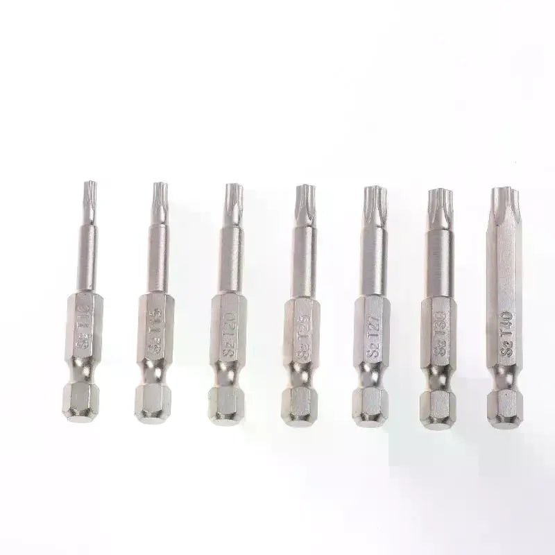 S2 Magnetic Star Screw Driver 5 Point Screwdriver Bits 1 4 Hex Shank Zpaxo