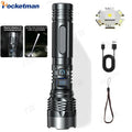 POCKETMAN 3800LM USB Rechargeable Zoomable LED Flashlight Torch