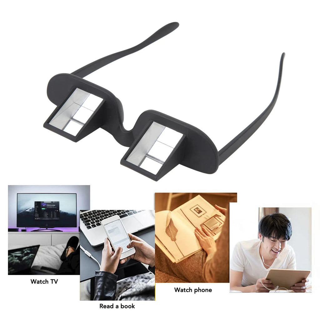 Bed Prism Glasses Neck Black Definition Compact Lazy ABS Optical