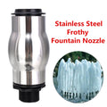 Straight Jetting Fountain Nozzle Spray Head for Stainless Steel Pool Waterfall Decorative Fountain Zpaxo Silver