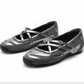 Women's Mesh Fabric Hollow Out Breathable Vintage Single Shoes Spring Zpaxo GRAY 40