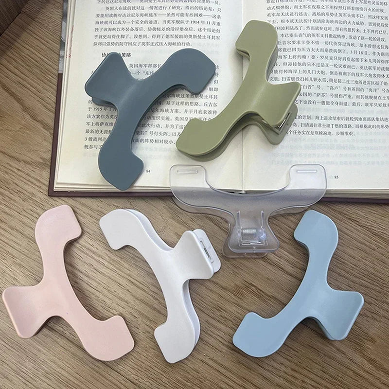 Plastic Large Book Clip Simple Reading Aid Fixed Book Holder Bookmarks Creative Design Practical Note Holder Zpaxo