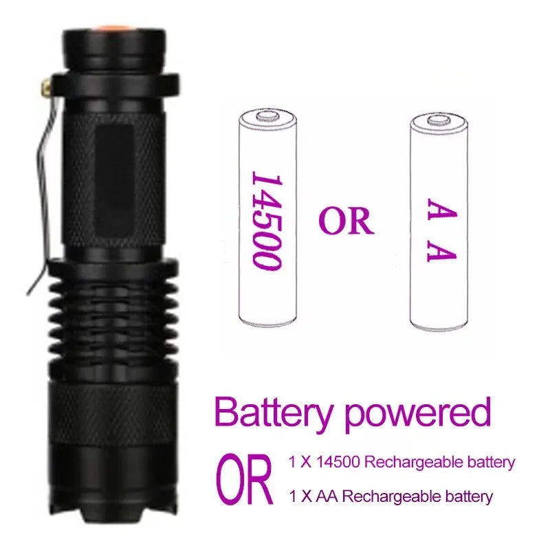 UV Black Light Flashlight 395nm – Pet Stain & Scorpion Detector