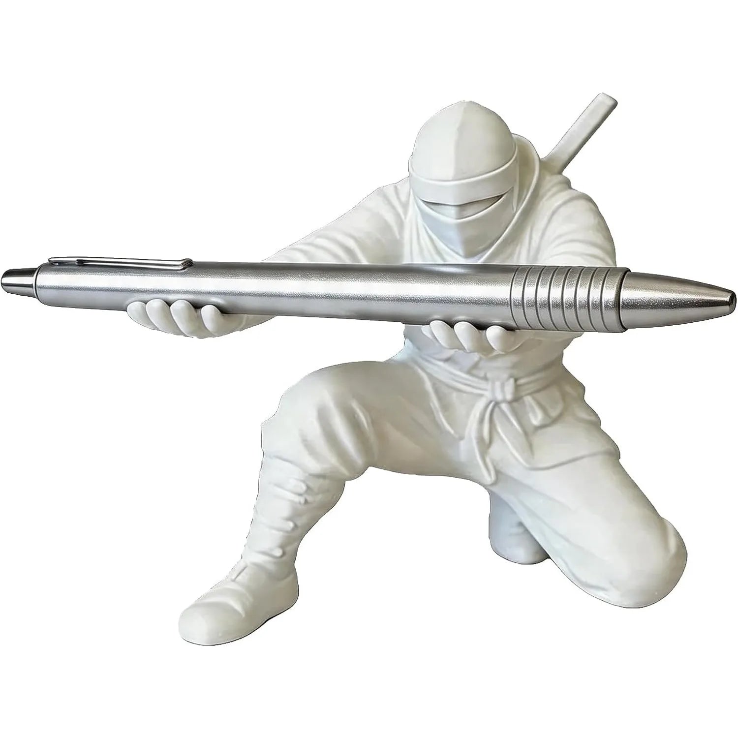 Ninja Pen Holder 3D Printed Single Pencil Display Stand Cool Desk