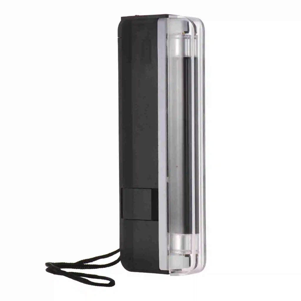 2-in-1 Mini Money Detector with UV Light Flashlight Counterfeit Cash Currency Banknote Bill Checker Tester for USD EURO POUND Zpaxo black