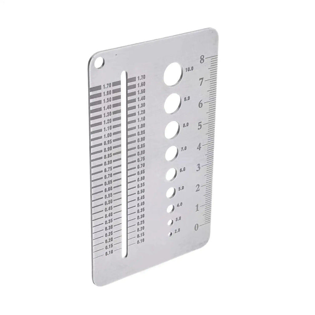 Crack Scale Gauge Accurate Gap Ruler Multifunctional Crack Width Gauge for Concrete Wall Home Monitoring Construction Zpaxo Default Title
