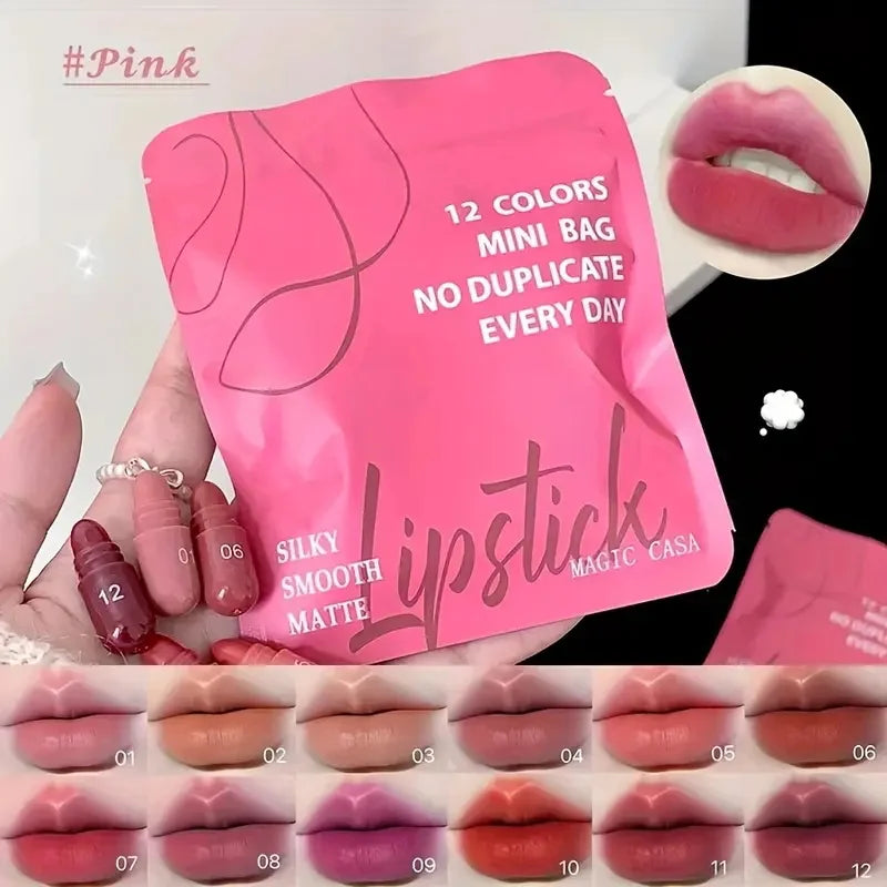 Mini Cocoa Lipsticks Long Lasting Velvet Matte Capsule Lipstick