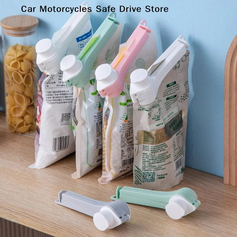 MReusable Plastic Food Bag Sealing Clip Leak Proof Pour Spout Fresh