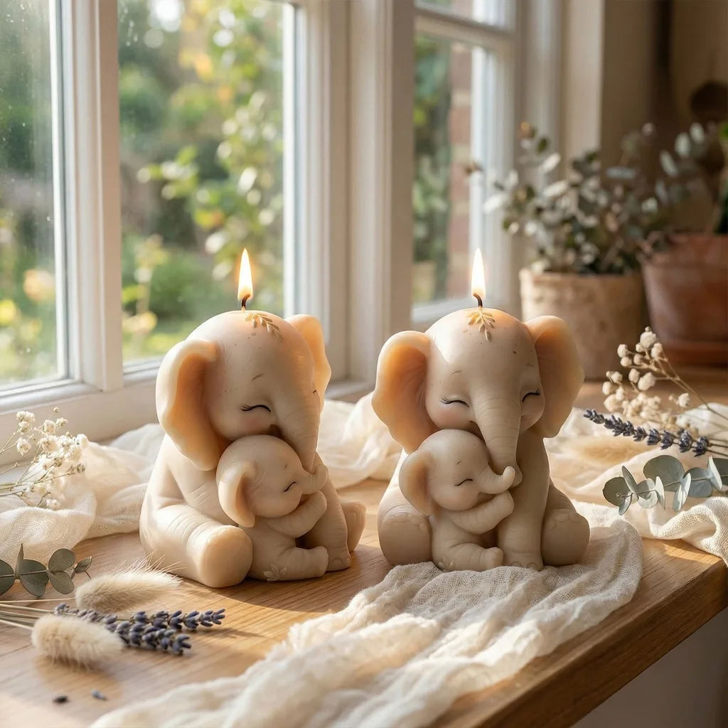 3D Elephant Silicone Mold – Candle, Resin & Epoxy Crafts