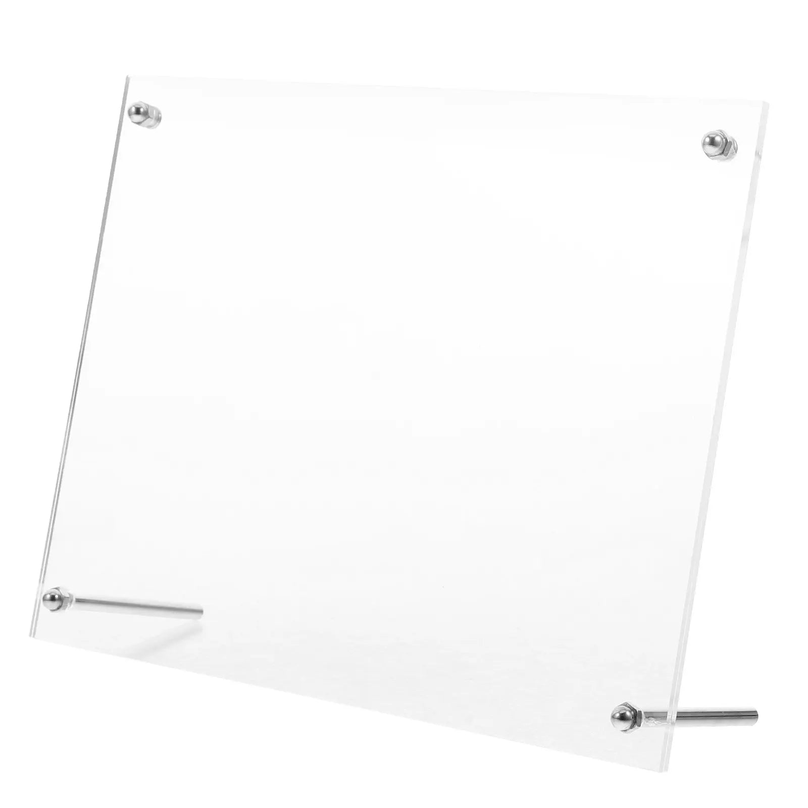 Frameless Acrylic Photo Frame Clear Freestanding Desktop Picture