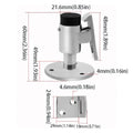 Stainless Steel 316 Boat Door Stop Floor Knob Spring Mechanism Door Holder Durable Construction Corrosion Resistant Marine Catch Zpaxo Door handle