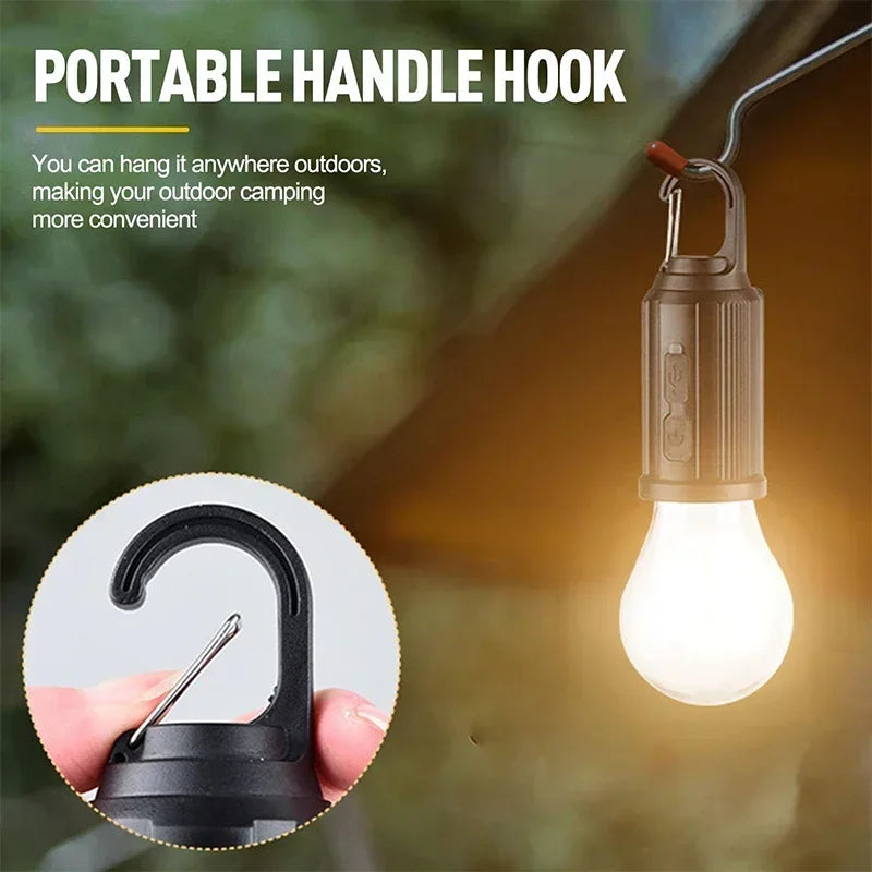 Solar Rechargeable LED Camping Lantern | Portable Hook Lamp