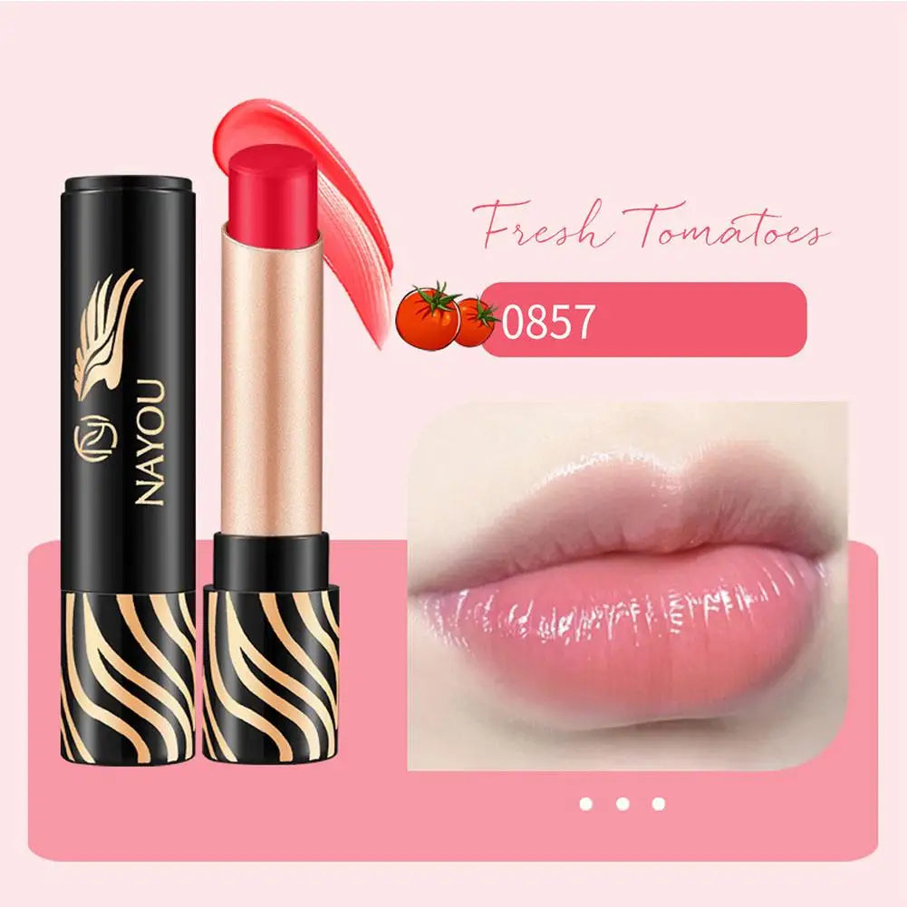 NAYOU Carotenoid Color Changing Lipstick – Moisturizing Color Changing Lipstick Zpaxo tomato