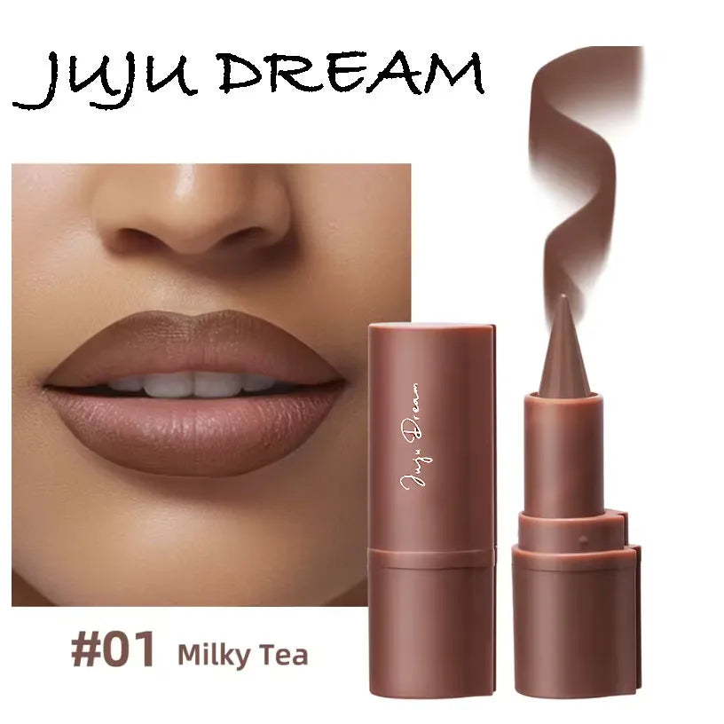 Tapered Gradient Lip Liner Matte Black Brown Velvet Lipstick Zpaxo 01