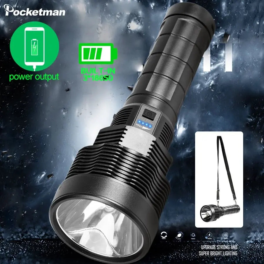 POCKETMAN P50 3800LM Rechargeable LED Flashlight | Waterproof