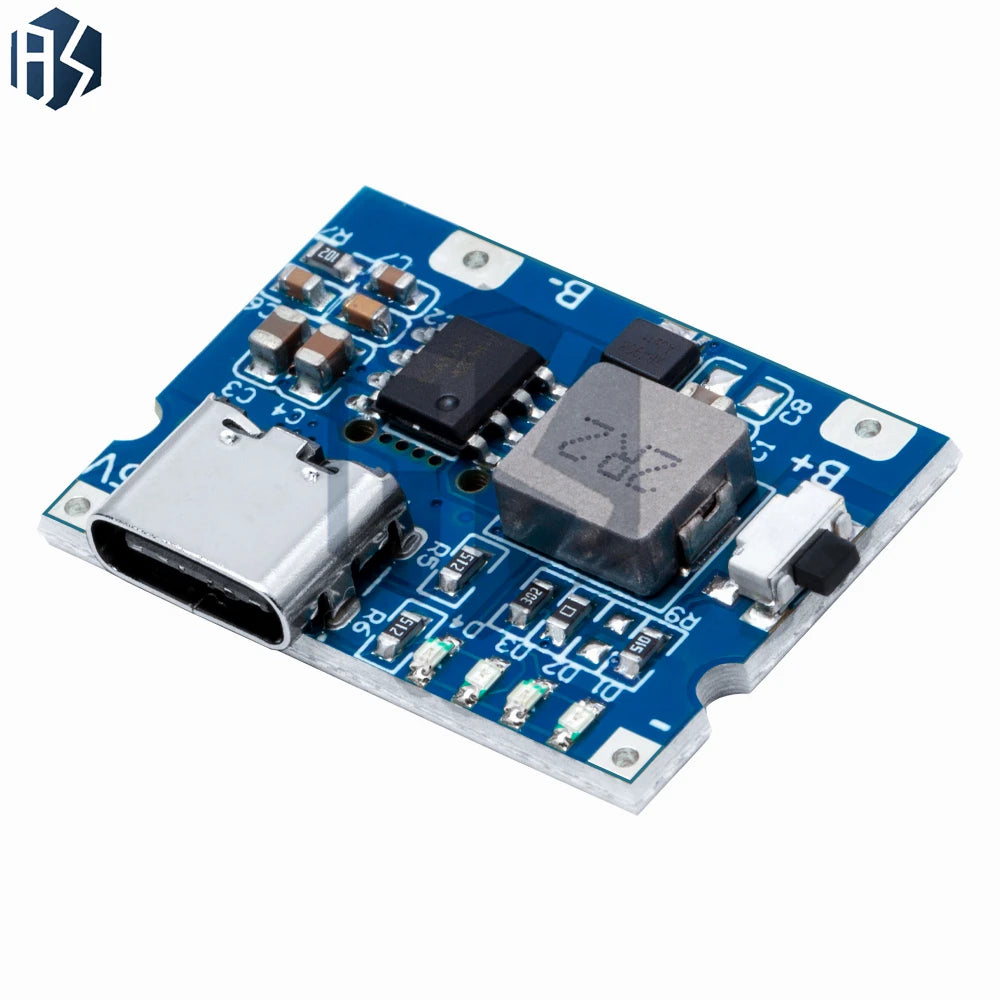 ‌"5V 2.4A USB Type-C Boost/Step-Up Power Module with LiPo Battery Charging Protection - DIY Charger Board for Lithium Polymer Zpaxo