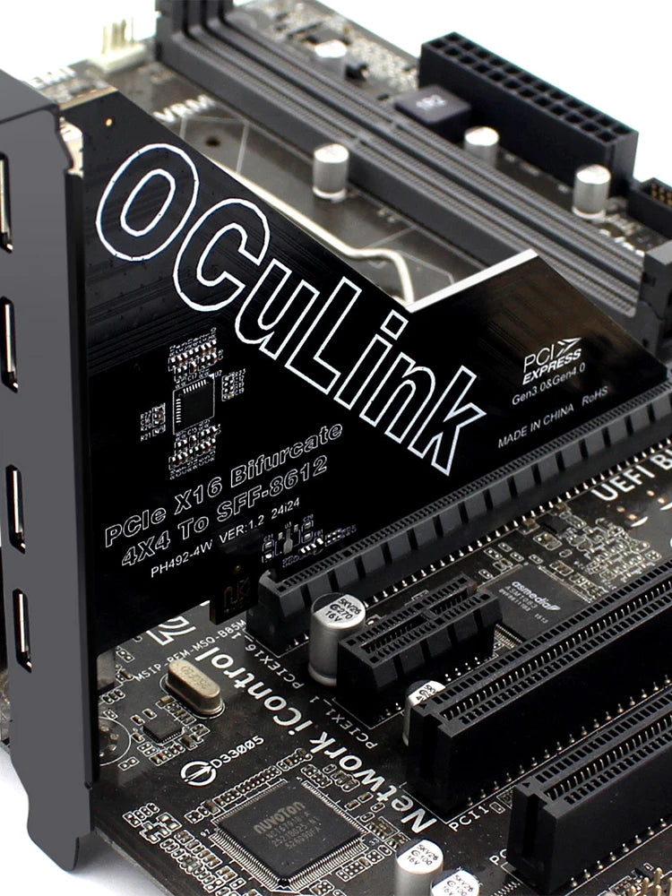 PCIe X16 SFF 8611&8612 Adapter Card External Oculink SFF-8612 SFF-8611