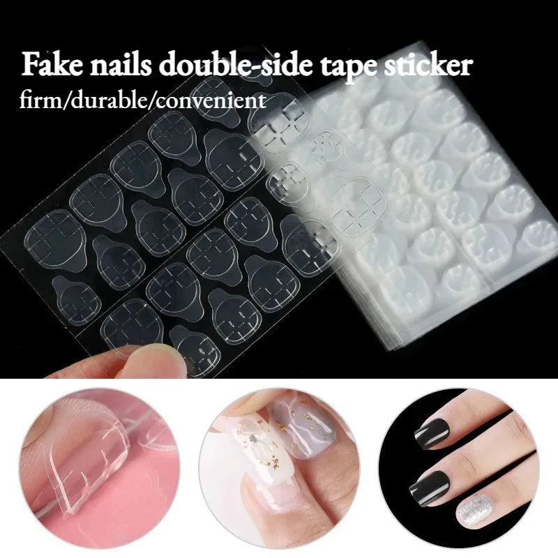 Double-Sided Nail Glue Adhesive Tabs – Waterproof Jelly Stickers