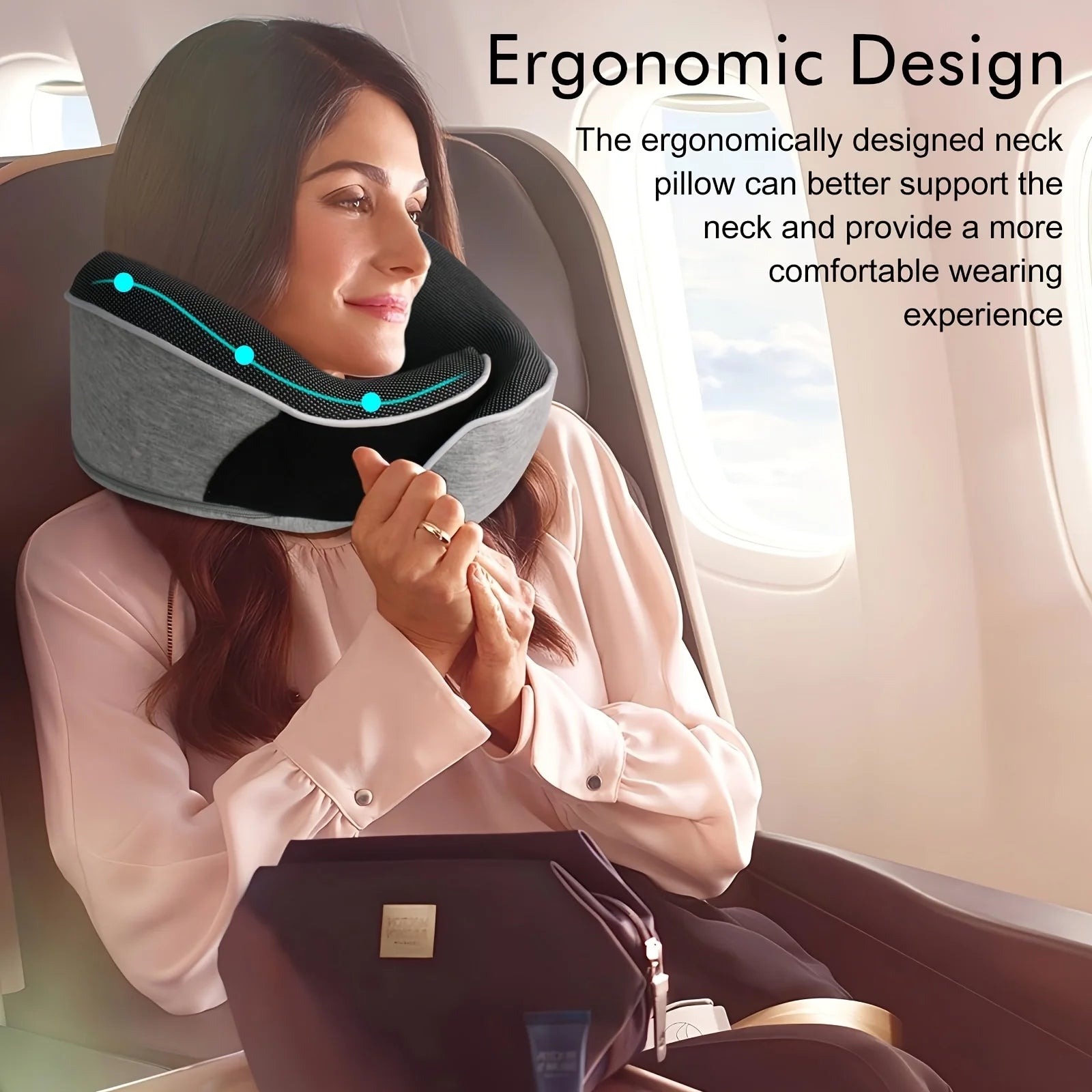 Neck Pillow Traveling Premium Memory Foam Travel Removable Washable