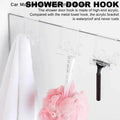 CMShower Towel Hooks Glass Door Hanger Space-saving Shower Clothes