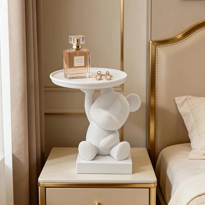 Cute Bear Trinket Dish Multifunctional Small Storage Organizer Desk