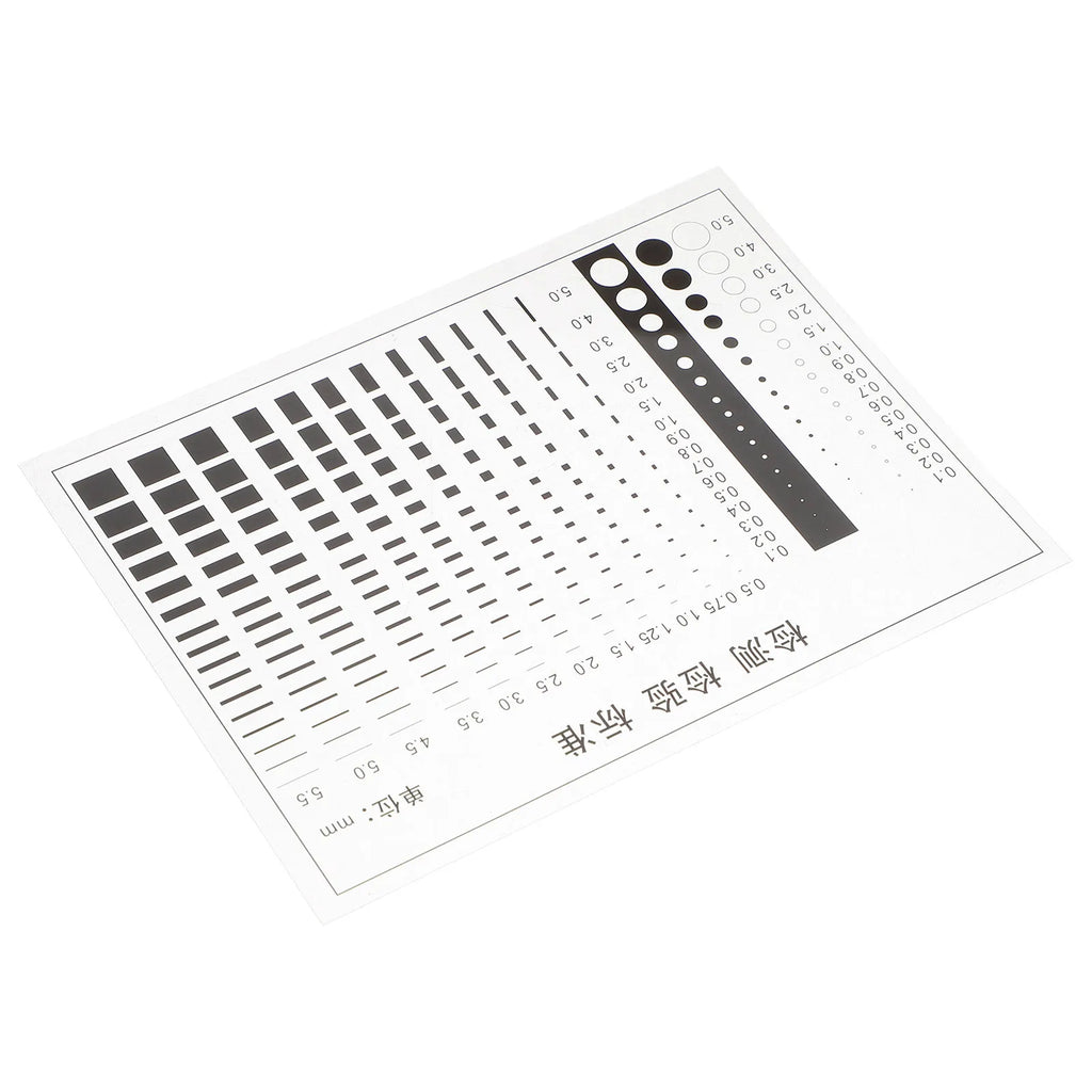 Transparent High-precision Film Ruler Crack Scratch Spot Width
