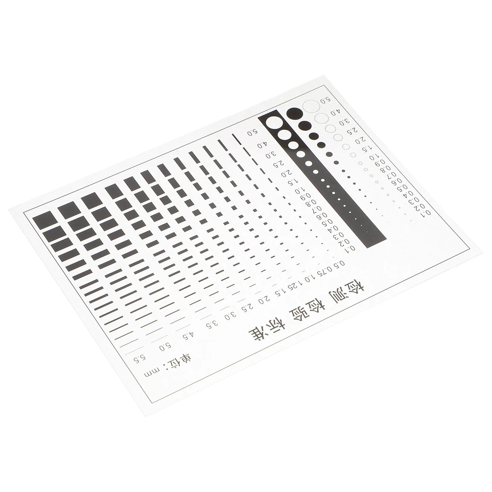 Transparent High-precision Film Ruler Crack Scratch Spot Width