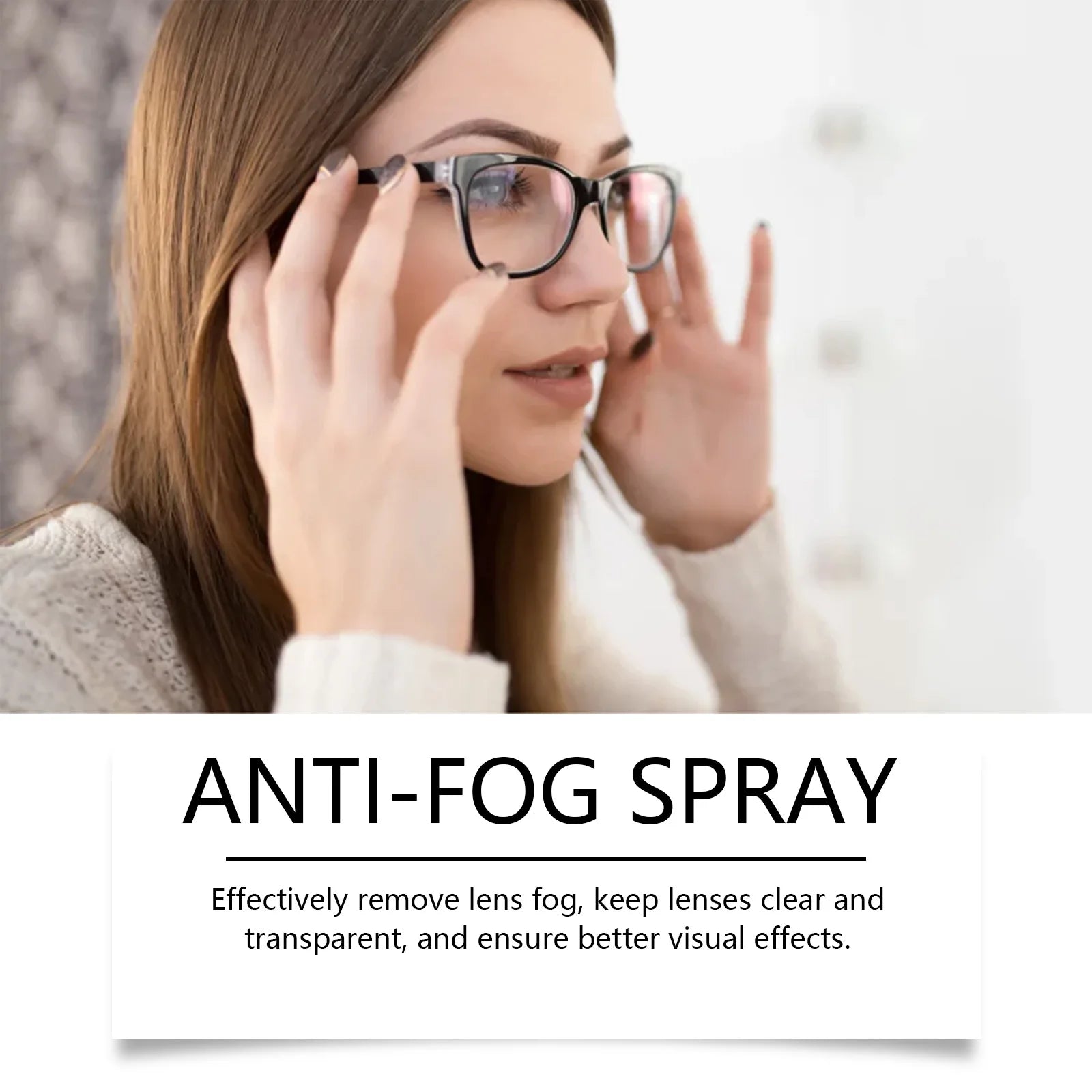 Anti-Fog Eyeglass Cleaning Spray | Clear Vision Lens Cleaner Lens Cleaning Spray Zpaxo