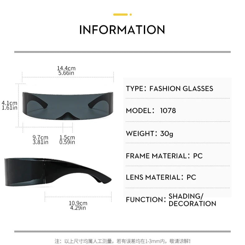 Cosplay Eye Mask Lenses Mardi Gras Mask Cool Carnaval Mask for Men Future Style Photo Props Cosplay Anime Eyewear Styling Props Zpaxo