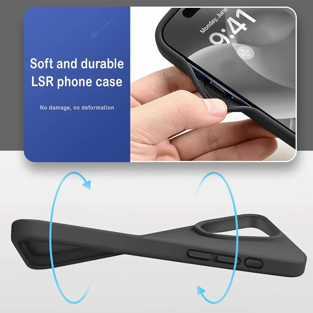 UYUXIO Liquid Silicone Magnetic Phone Case Iphone 15 14 13 12 Max