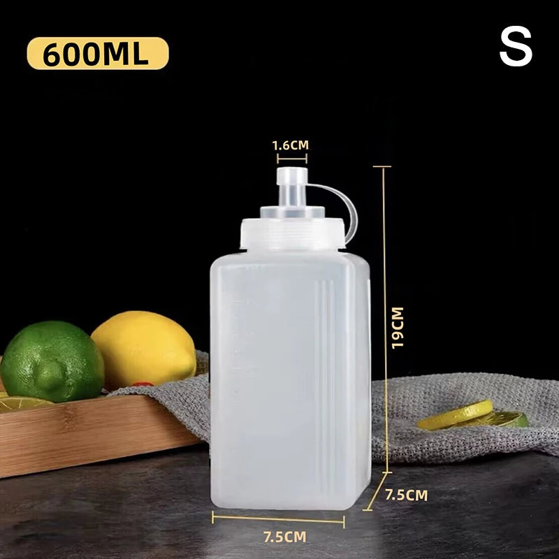 A600 800 Squeeze Sauce Bottles Condiment Dispenser Large Mouth Zpaxo S600ml