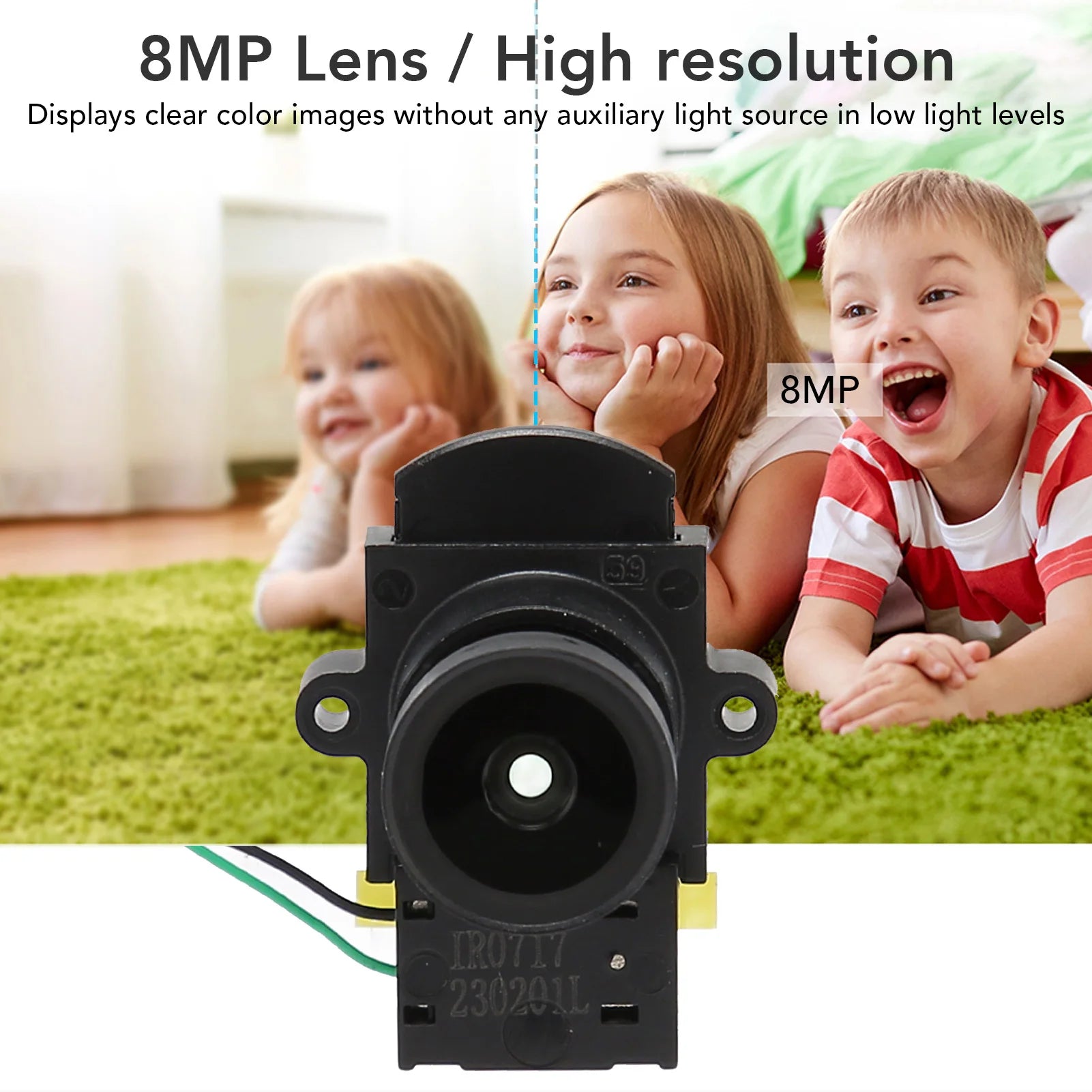 CCTV Camera Lens Fixed Focus 8MP Full Warm Light Security