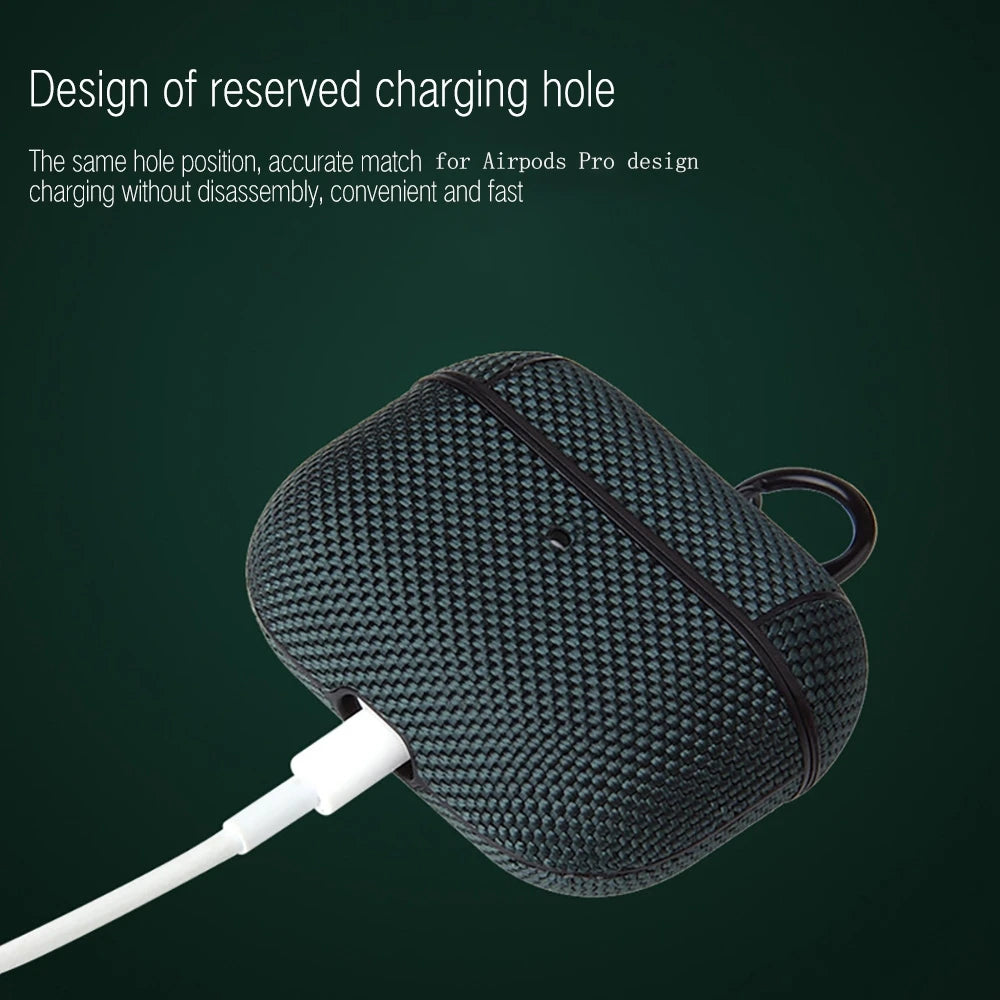 Wireless Earphones Protective Case For Apple AirPods Pro/Pro 2 For AirPods 3 2 1 Textile Cloth Protective Case Anti Fingerprints Zpaxo