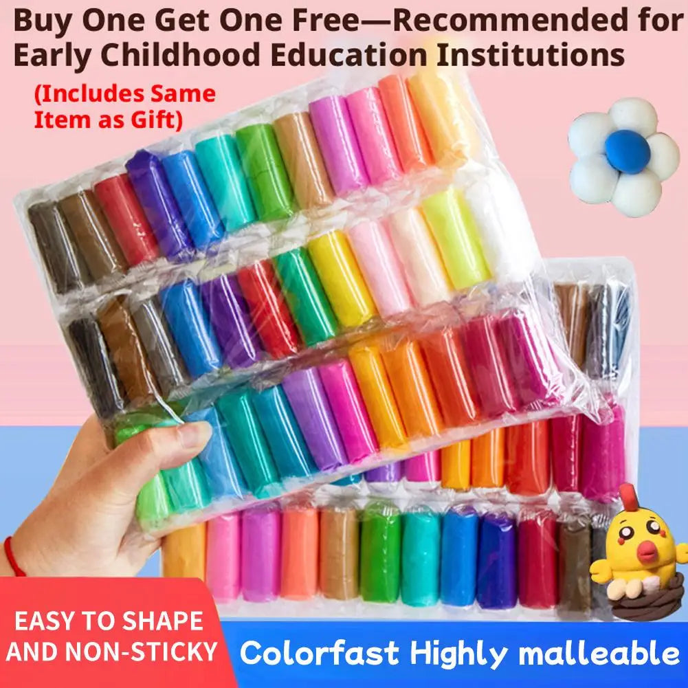 Magic Air Dry Clay Non-toxic Modeling Toy Kids Toddlers Vibrant