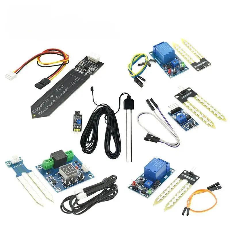 Capacitive Soil Moisture Sensor Relay Module DIY Gardening Detection Zpaxo