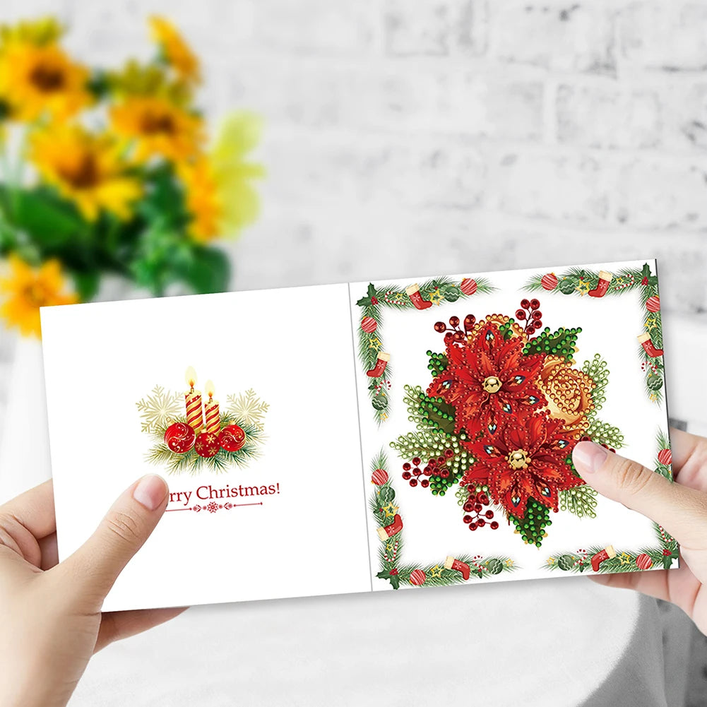 DIY Rhinestone Diamond Art Mosaic Postcards Greeting Cards Birthdays