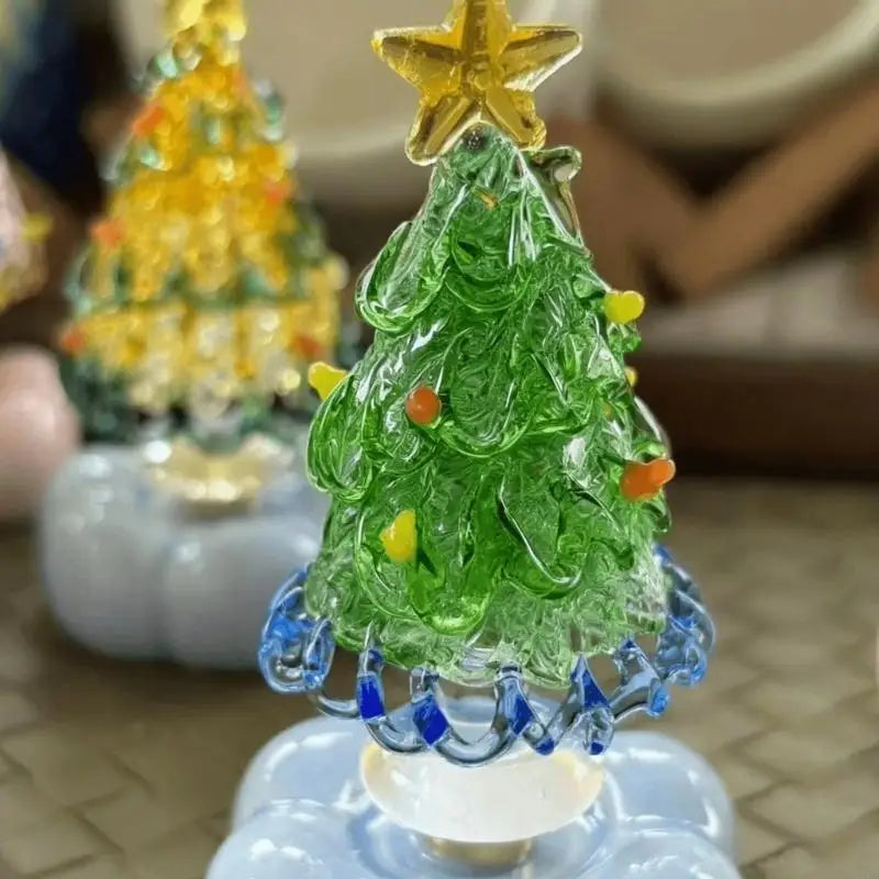 Christmas Tree Rotating Ornaments Rotatable Holiday Gifts
