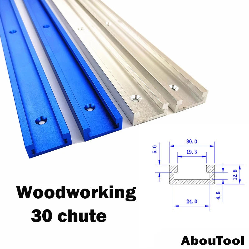 300/400/500MM Aluminium Alloy T Track Woodworking Slot Miter Tracks Jig Fixture for Router Table Bandsaws Woodworking DIY Tools Zpaxo