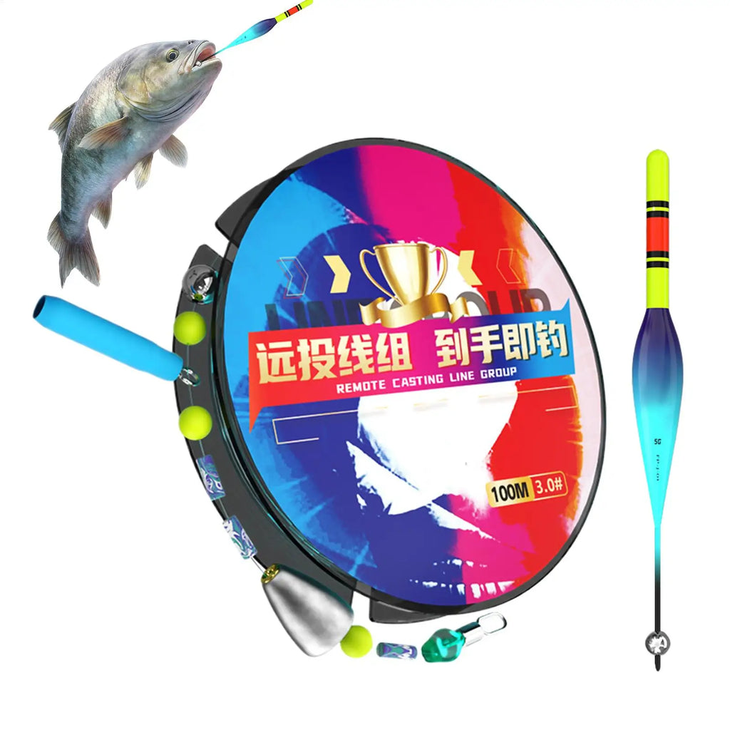 Fishing Bobbers Automatic Line Rig 100M Sensitivity Bite Flash Float