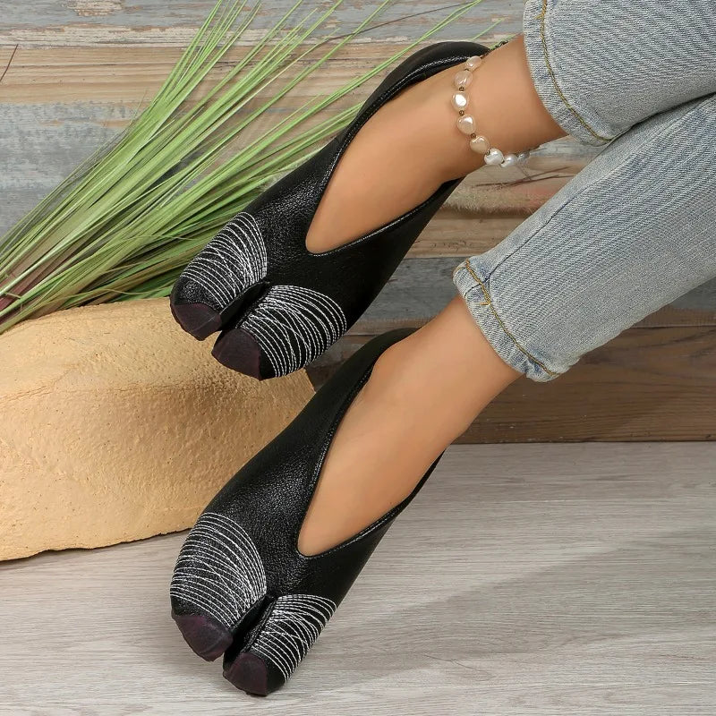 2026 Spring Autumn Women's Split Toe Fashionable Casual Shoes Women Zpaxo