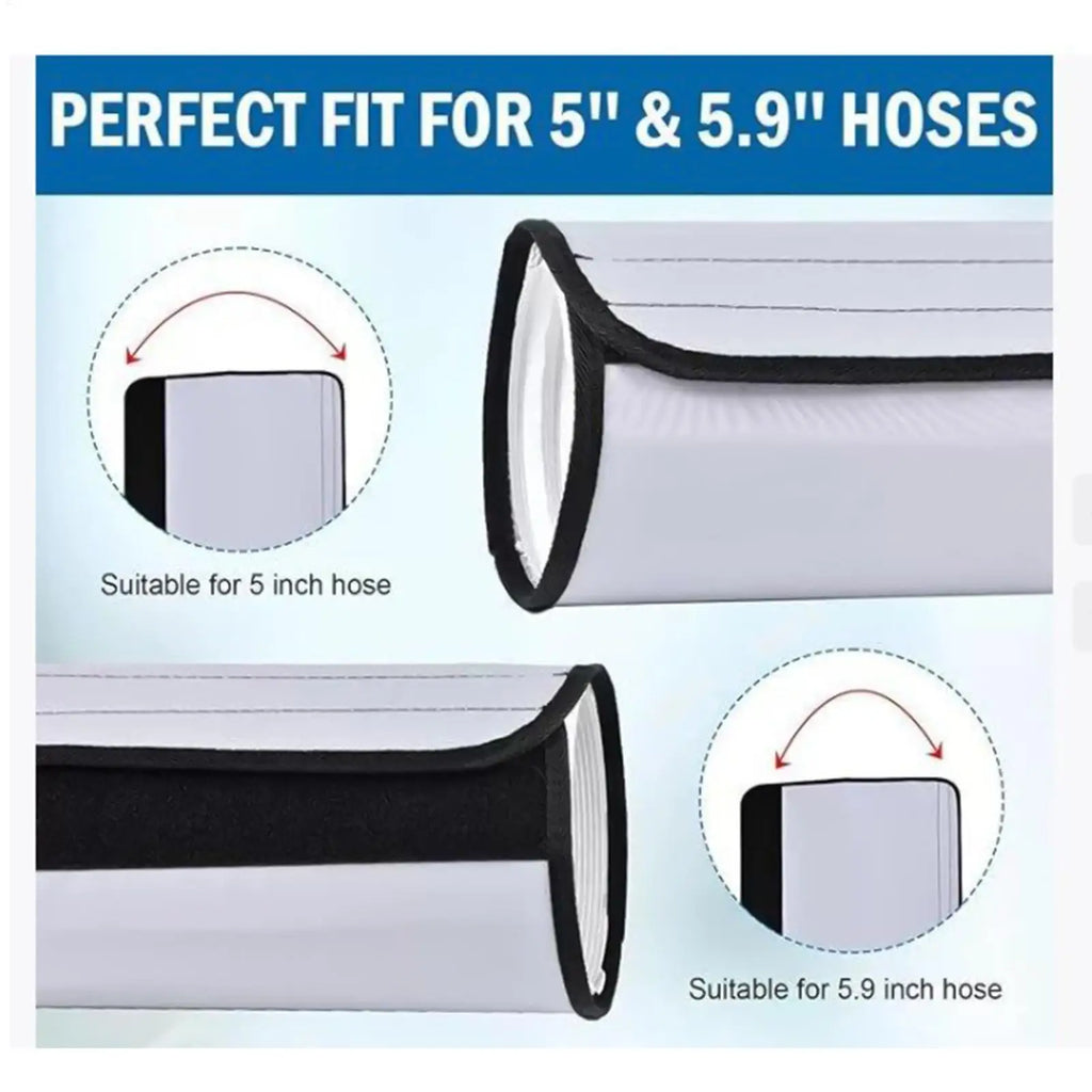 Triple Layer Insulation Sleeve For Portable Air Conditioner Exhaust Hose Flexible Duct Vent Cover With Adjustable Straps Zpaxo