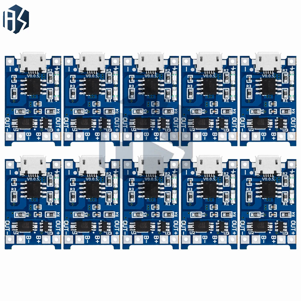 TP4056 Micro USB 5V 1A Lithium Battery Charger Modules Overcharge Zpaxo